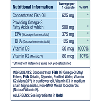 Vitamin K2 & Omega-3 Softgels (BACK IN STOCK ON 20/11/24)